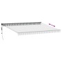 Toldo retráctil aluminio y tela gris antracita y blanco 4,5x3 m by , Awnings - Ref: Foro24-3216121, Price: 408,93 €, Discount: %