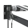 Toldo retráctil aluminio y tela gris antracita y blanco 4,5x3 m by , Awnings - Ref: Foro24-3216121, Price: 408,93 €, Discount: %