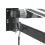Toldo retráctil aluminio y tela antracita y blanco 3,5x2,5 m by , Awnings - Ref: Foro24-3216109, Price: 203,59 €, Discount: %