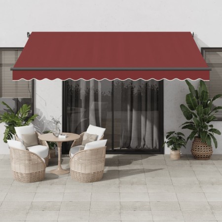 Toldo retráctil manual burdeos 400x300 cm by , Awnings - Ref: Foro24-3310186, Price: 257,09 €, Discount: %