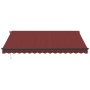 Toldo retráctil manual burdeos 400x300 cm