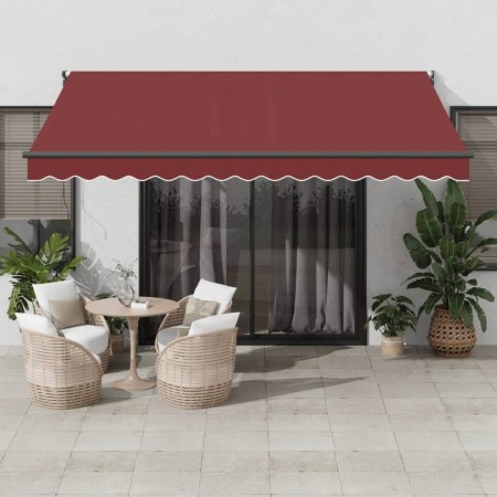 Toldo retráctil manual burdeos 400x300 cm von , Markisen - Ref: Foro24-3215300, Preis: 271,86 €, Rabatt: -5%%