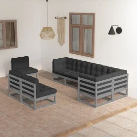 Garden furniture 8 pieces and cushions solid pine wood by vidaXL, Garden sets - Ref: Foro24-3076676, Price: 796,62 €, Discoun...
