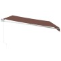 Toldo retráctil manual marrón 500x300 cm by , Awnings - Ref: Foro24-3215702, Price: 351,32 €, Discount: %
