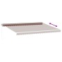 Toldo retráctil manual marrón 500x300 cm by , Awnings - Ref: Foro24-3215702, Price: 351,32 €, Discount: %