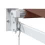 Toldo retráctil manual marrón 500x300 cm by , Awnings - Ref: Foro24-3215702, Price: 351,32 €, Discount: %