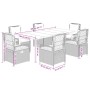 Set comedor de jardín 7 pzas con cojines ratán sintético beige by , Garden sets - Ref: Foro24-3263025, Price: 836,03 €, Disco...