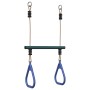 Barra trapecio con anillas de gimnasia niños acero azul y verde von , Zubehör für Schaukeln und Spielgeräte - Ref: Foro24-400...