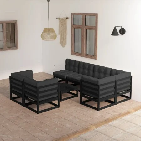 Garden furniture 8 pieces and cushions solid pine wood by vidaXL, Garden sets - Ref: Foro24-3076703, Price: 893,25 €, Discoun...