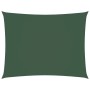 Toldo de vela rectangular tela Oxford verde oscuro 3,5x5 m