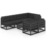 Garden furniture 8 pieces and cushions solid pine wood by vidaXL, Garden sets - Ref: Foro24-3076703, Price: 893,25 €, Discoun...