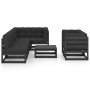 Garden furniture 8 pieces and cushions solid pine wood by vidaXL, Garden sets - Ref: Foro24-3076703, Price: 904,20 €, Discoun...