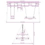 Set de columpios exterior columpio, trapecio y columpio plato de , Columpios y estructuras de juegos - Ref: Foro24-3283615, P...