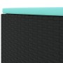 Juego de jardín con cojines 4 piezas ratán sintético negro by , Garden sets - Ref: Foro24-3308052, Price: 258,43 €, Discount: %
