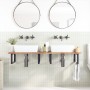 Encimera tocador de baño madera acacia sin tratar 120x50x2 cm by , bathroom vanities - Ref: Foro24-3279664, Price: 67,98 €, D...
