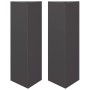 Jardineras triangulares 2 uds acero negro 30x26x75 cm von , Töpfe und Pflanzgefäße - Ref: Foro24-851144, Preis: 77,97 €, Raba...