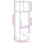 Armario de baño madera ingeniería roble artisan 33x33x120,5 cm von , Badezimmerwaschtische - Ref: Foro24-857707, Preis: 72,96...