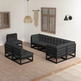 Garden furniture 8 pieces and cushions solid pine wood by vidaXL, Garden sets - Ref: Foro24-3076678, Price: 901,38 €, Discoun...