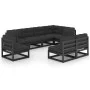 Garden furniture 8 pieces and cushions solid pine wood by vidaXL, Garden sets - Ref: Foro24-3076678, Price: 925,54 €, Discoun...