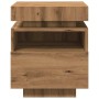 Mesitas de noche con luces LED 2 uds roble artisan 40x39x48,5cm de , Mesitas de noche - Ref: Foro24-857661, Precio: 130,46 €,...
