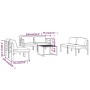 Set muebles de jardín 6 pzas y cojines aluminio gris antracita by , Garden sets - Ref: Foro24-3107802, Price: 1,00 €, Discoun...