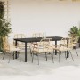 Juego de comedor de jardín 7 pzas con cojines ratán PE marrón von , Gartensets - Ref: Foro24-3334560, Preis: 557,34 €, Rabatt: %