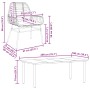 Juego de comedor de jardín 7 pzas con cojines ratán PE marrón de , Conjuntos de jardín - Ref: Foro24-3334560, Precio: 536,18 €