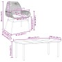 Juego comedor jardín 7 pzas cojines ratán sintético vidrio gris von , Gartensets - Ref: Foro24-3334581, Preis: 555,31 €, Raba...
