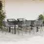 Juego comedor jardín 7 pzas cojines ratán sintético vidrio gris by , Garden sets - Ref: Foro24-3334630, Price: 576,06 €, Disc...
