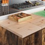 Armarios 2 uds para garaje madera ingeniería roble ahumado by , Armarios industriales - Ref: Foro24-3328291, Price: 71,96 €, ...