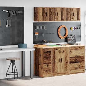 Armarios 2 uds para garaje madera ingeniería antigua madera by , Armarios industriales - Ref: Foro24-3328321, Price: 88,73 €,...