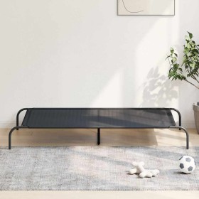 Cama elevada para perros negra 150x90x20 cm textilene y acero von , Betten für Hunde - Ref: Foro24-42000837, Preis: 32,73 €, ...