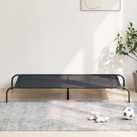 Cama elevada para perros negra 150x90x20 cm textilene y acero von , Betten für Hunde - Ref: Foro24-42000837, Preis: 32,73 €, ...