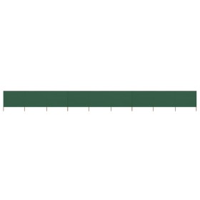 Paravientos de playa de 9 paneles tela verde 1200x80 cm by , Umbrellas - Ref: Foro24-47187, Price: 82,85 €, Discount: %