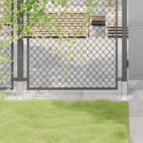 Bases para postes cuadradas 4 uds. Plata 51x51 mm von , Zaunpfosten - Ref: Foro24-42000002, Preis: 18,46 €, Rabatt: %
