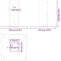 Bases para postes cuadradas 12 uds. Antracita 51x51 mm von , Zaunpfosten - Ref: Foro24-42000021, Preis: 61,77 €, Rabatt: -5%%
