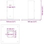 Bases para postes cuadradas 12 uds. Antracita 51x51 mm von , Zaunpfosten - Ref: Foro24-42000021, Preis: 61,77 €, Rabatt: -5%%