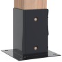 Bases para postes cuadradas 4 uds. Antracita 91x91 mm de , Postes de cerca - Ref: Foro24-42000028, Precio: 26,41 €, Descuento: %