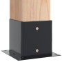 Bases para postes cuadradas 12 uds. Antracita 141x141 mm de , Postes de cerca - Ref: Foro24-42000035, Precio: 99,98 €, Descue...