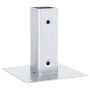 Bases para postes cuadradas 4 uds. Plata 46x46 mm de , Postes de cerca - Ref: Foro24-42000000, Precio: 25,36 €, Descuento: %