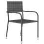 Juego de comedor para jardín 9 piezas gris by , Garden sets - Ref: Foro24-3099588, Price: 396,89 €, Discount: %