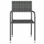 Juego de comedor para jardín 9 piezas gris by , Garden sets - Ref: Foro24-3099588, Price: 396,89 €, Discount: %