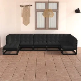 Garden furniture set 7 pieces and cushions solid pine wood by vidaXL, Garden sets - Ref: Foro24-3076748, Price: 761,88 €, Dis...
