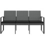 Banco jardín 3 plazas cojines PP aspecto de ratán gris oscuro von , Gartenbänke - Ref: Foro24-360214, Preis: 160,57 €, Rabatt: %