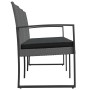 Banco jardín 3 plazas cojines PP aspecto de ratán gris oscuro von , Gartenbänke - Ref: Foro24-360214, Preis: 160,57 €, Rabatt: %