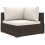 Set muebles de jardín 6 piezas y cojines ratán sintético marrón by , Garden sets - Ref: Foro24-46769, Price: 630,85 €, Discou...