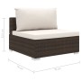 Set muebles de jardín 6 piezas y cojines ratán sintético marrón by , Garden sets - Ref: Foro24-46769, Price: 630,85 €, Discou...