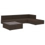 Set muebles de jardín 5 piezas y cojines ratán sintético marrón by , Garden sets - Ref: Foro24-46781, Price: 466,56 €, Discou...
