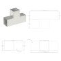 Conector de postes en forma de T metal galvanizado 101x101 mm de , Postes de cerca - Ref: Foro24-145479, Precio: 36,99 €, Des...