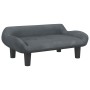 Cama para perros de terciopelo gris oscuro 70x40x24 cm von , Betten für Hunde - Ref: Foro24-171953, Preis: 72,56 €, Rabatt: -5%%